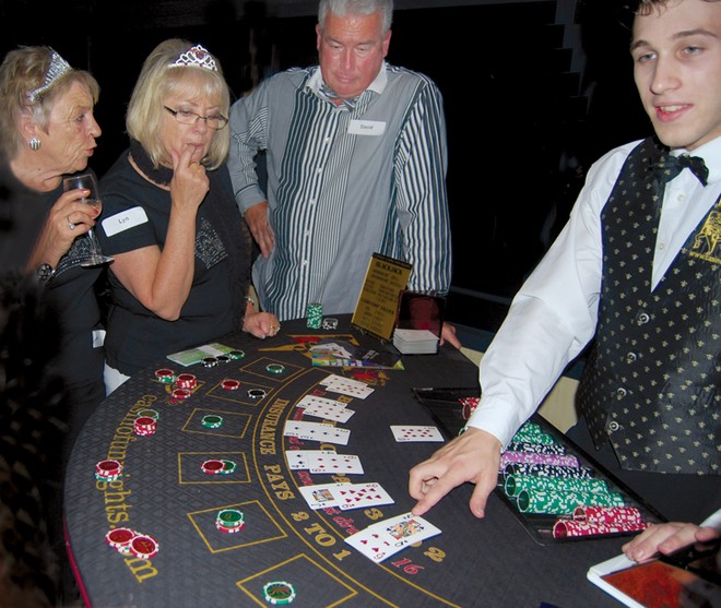 As the auction draws near it was time for some serious gambling © Stephen Milne